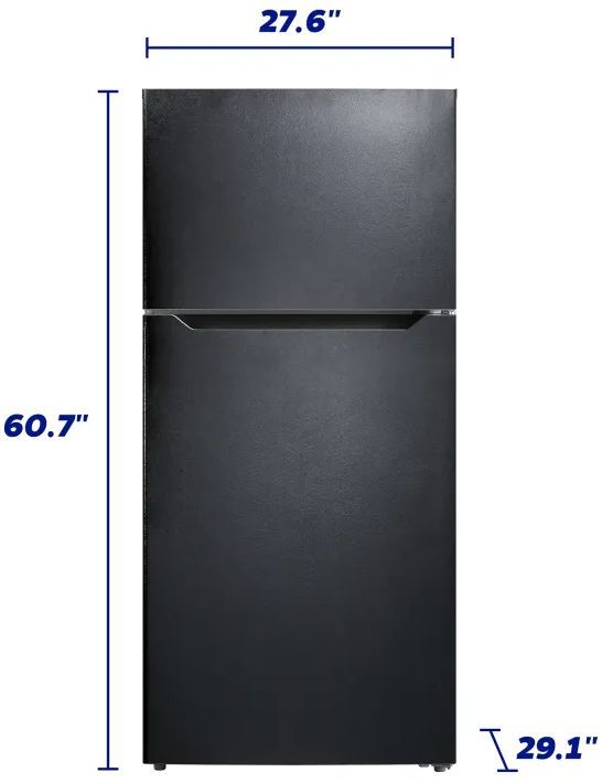 Element® 28 in. 14.2 Cu. Ft. Black Top Freezer Refrigerator -2