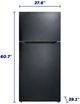 Element® 28 in. 14.2 Cu. Ft. Black Top Freezer Refrigerator -2