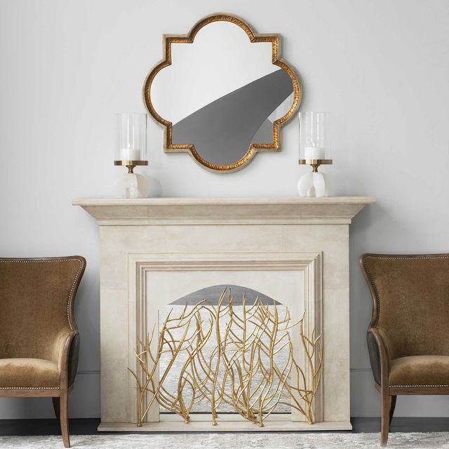 Uttermost® Gold Branches Decorative Fireplace Screen-1