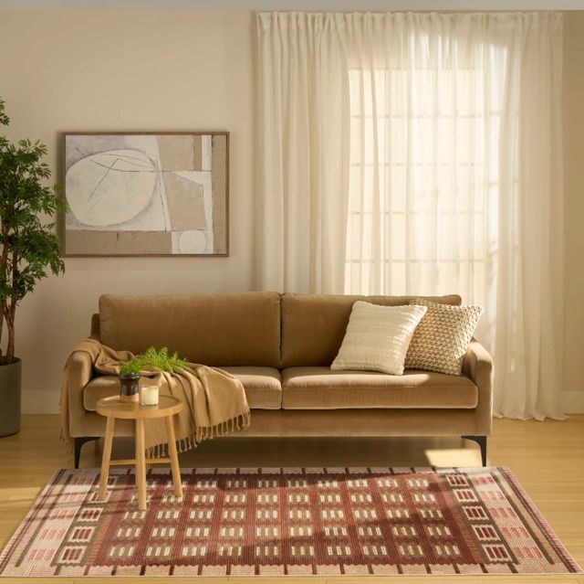 Nourison Home™ Nordic NRC16 Rust 5'x7' Style 3 Area Rug-1