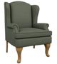Best® Home Furnishings Customizable Sylvia Wing Back Chair with Honey Birch Legs-0