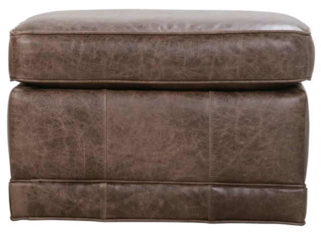Rowe® Customizable Times Square Leather Built to Floor Ottoman-0