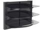 Sanus® Foundations Vertical Series Audio Video Wall Mount Shelf-Black-1