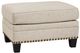 Benchcraft® Claredon Linen Ottoman-0