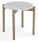 VIG Furniture Modrest Denzel Gold/White End Table-0