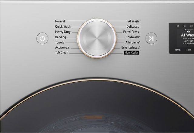 LG SIGNATURE 5.8 Cu. Ft. Platinum Steel Front Load Washer with TurboWash® 360 Technology-4