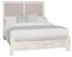 Artisan & Post by Vaughan-Bassett Pebble/Weathered White Queen Upholstered Panel Bed-0