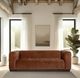Armen Living Brea Brown Fabric Sofa-1