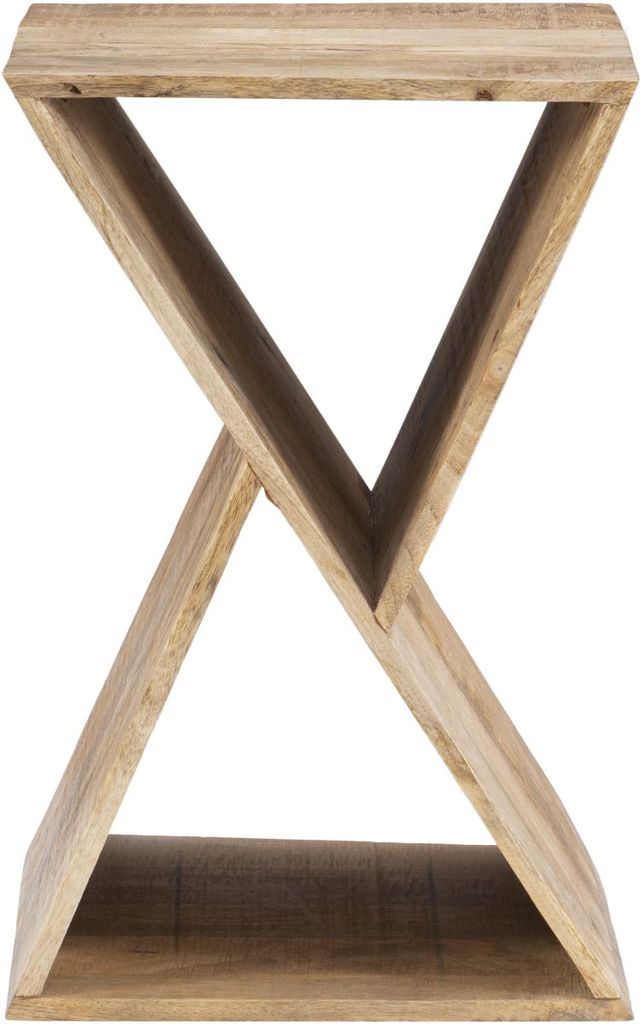 Powell® Titus Natural Triangle Side Table-1