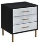 ACME Furniture Myles Black/Silver Nightstand-0
