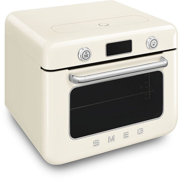 Smeg 50's Style 20" Cream Countertop Combi Steam Oven-2