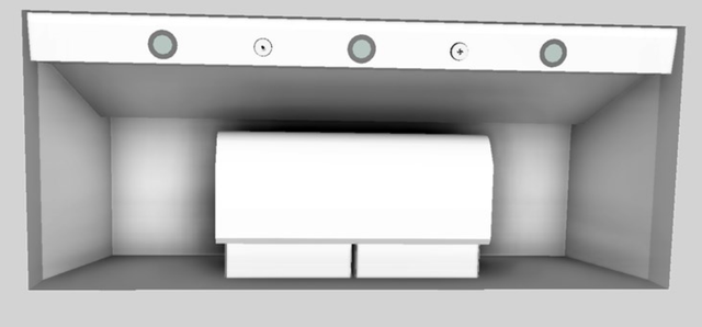 Vent-A-Hood® 48" White Wall Mounted Liner Insert-2