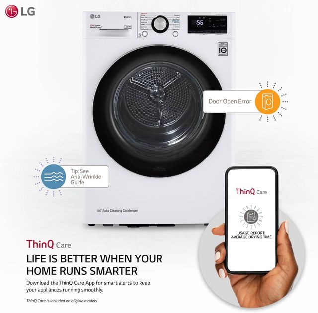 Sécheuse à thermopompe LG de 4.2 pi³ - Blanc-8