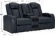 Signature Design by Ashley® Fyne-Dyme Sapphire Power Reclining Loveseat with Adjustable Headrest-2