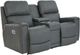 La-Z-Boy® Apollo Blue Grey Leather Power Reclining Loveseat with Console, Headrest, and Lumbar-0