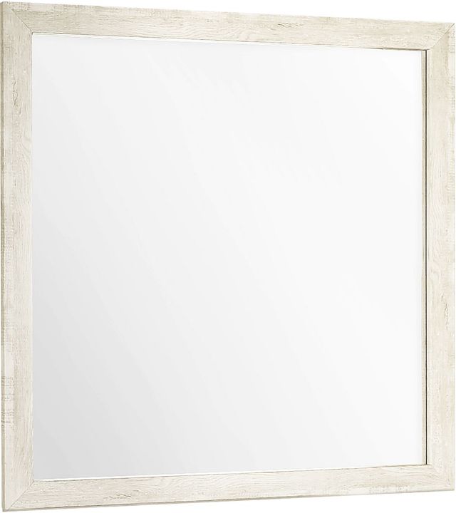 Monarch Specialties Inc. Bleached Oak/Rustic Oak Wall Mirror-0