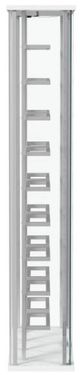 Coaster® Montara Chrome/White Curio Cabinet -4