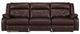 Signature Design by Ashley® Punch Up 3-Piece Walnut Modular Power Reclining Sectional-0
