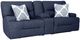 Signature Design by Ashley® Acklen Place 2-Piece Navy Power Reclining Sectional Loveseat-0