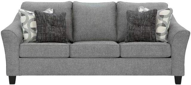 Benchcraft® Mathonia Smoke Queen Sofa Sleeper-1