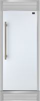 FORNO® Maderno Espresso 28" 13.6 Cu. Ft. White Built-In Convertible Column Refrigerator with Antique Brass Handles-0