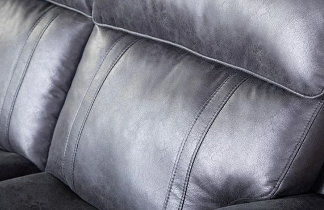 Hughes Furniture® 15126 Ridgeline Midnight Manual Reclining Loveseat-2