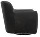 International Furniture Direct Tamesis Licorice Swivel Accent Chair-2