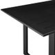 Armen Living Cayman 5-Piece Black/Dark Gray Aluminum/Fabric/Rattan Outdoor Dining Table Set-3