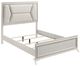 Homelegance® Audra Gold/White Eastern King Panel Bed-3