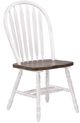 TEI Country Cottage Chestnut/White Side Chair-0