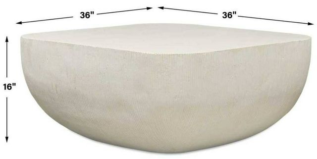 Uttermost® Alma Limestone Concrete Indoor-Outdoor Coffee Table-2