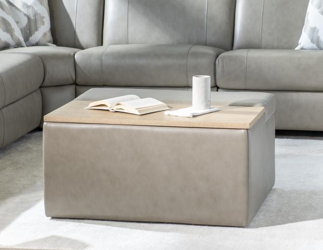 Legacy Classic Luna Verona Fossil Ottoman with Pop Up Tray-0