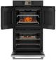 Café™ Professional Series 30” Matte Black Smart Double Electric Wall Oven with French Doors-2