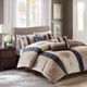 Olliix by Madison Park 7 Piece Navy California King Donovan Jacquard Comforter Set-1