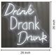 Classy Living Enlightened Drink Drank Drunk Neon Sign-2