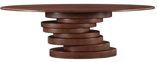 Meridian Furniture Moriah Brown 90" Dining Table-0