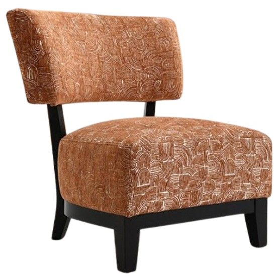 Furniture of America® Aveni Rustic Orange Accent Chair-0
