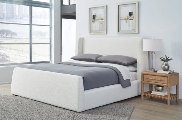 Modus Furniture Formosa Presley Cottage Cheese Full Upholstered Panel Bed-1