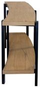 StyleCraft Ebony/Natural Curved Console Table-1