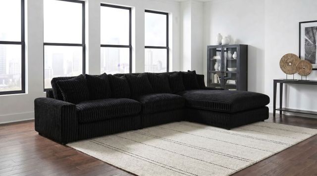 Coaster® Blaine 3-Piece Black L-Shaped Sectional with Chaise-1