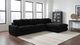 Coaster® Blaine 3-Piece Black L-Shaped Sectional with Chaise-1