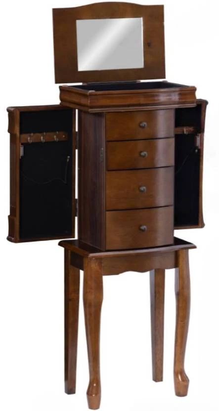 Powell® Jameson Walnut Jewelry Armoire-3