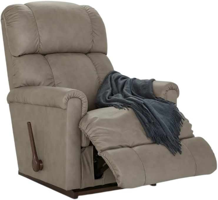La-Z-Boy® Pinnacle Stone Leather Manual Swivel Gliding Recliner
