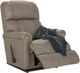 La-Z-Boy® Pinnacle Stone Leather Manual Swivel Gliding Recliner-4
