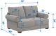 Catnapper® Monarch Sand Loveseat-2