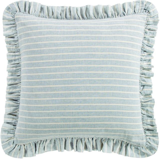 HiEnd Accents Larkspur Blue Linen Euro Sham-0