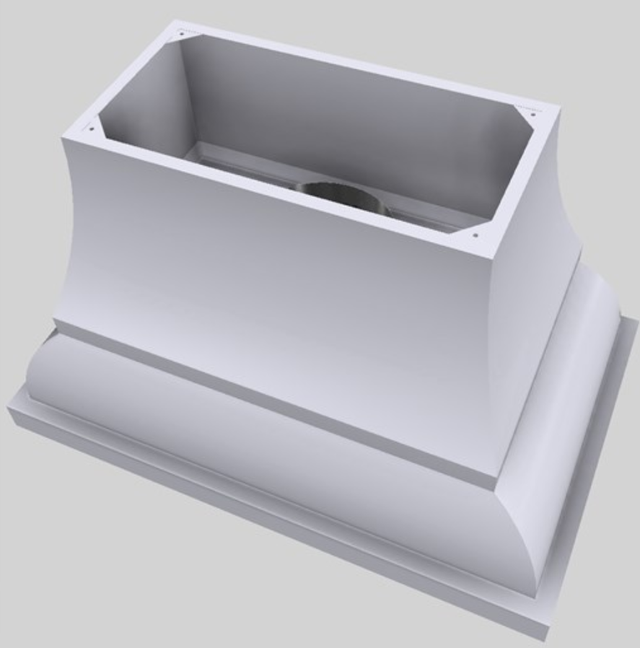 Vent-A-Hood® Designer Series 48" White Island Range Hood-2