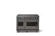 Viking® 7 Series 48" Damascus Gray Pro Style Liquid Propane Gas Range-3