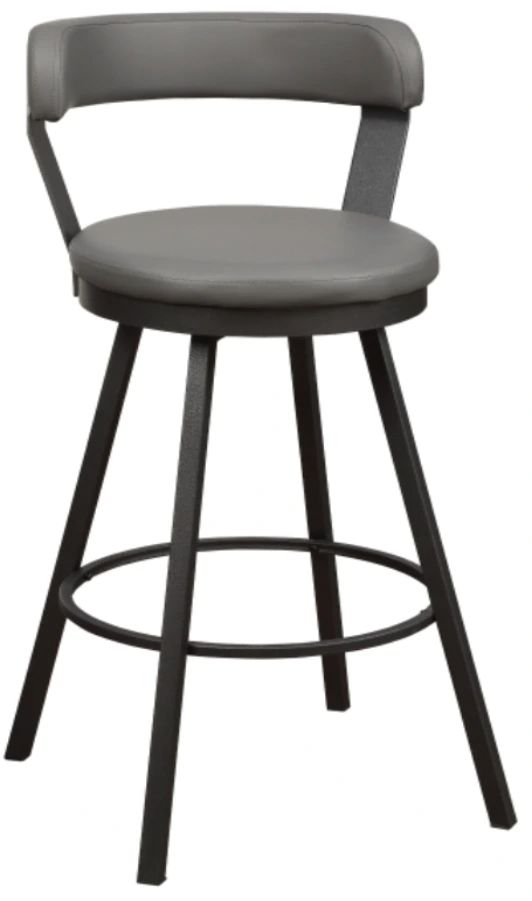 Homelegance® Appert Dark Gray/Gray Swivel Pub Height Chair-0