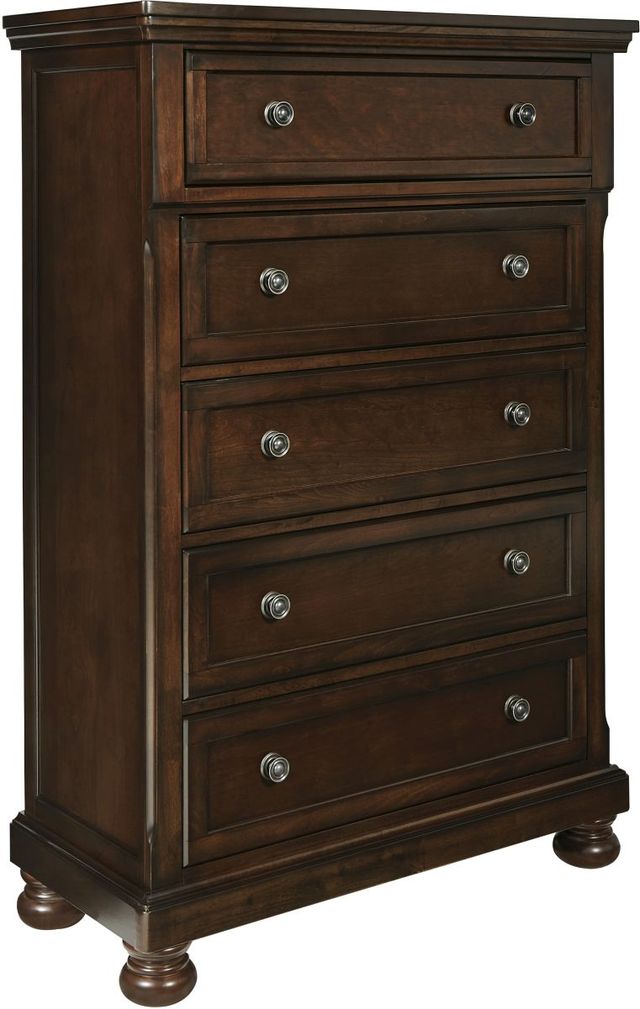 Millennium® by Ashley® Porter Rustic Brown Chest of Drawers-0